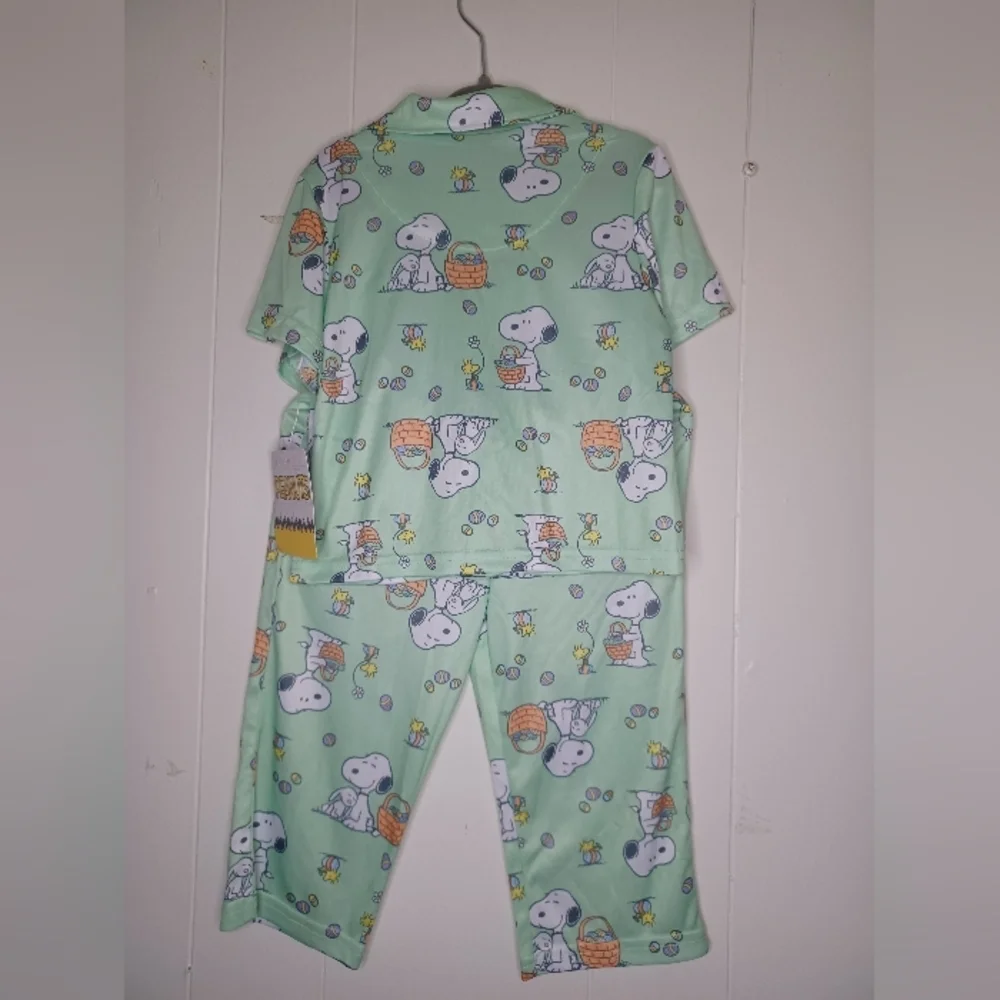 Peanuts Snoopy Kids Pajama Set - Mint Green